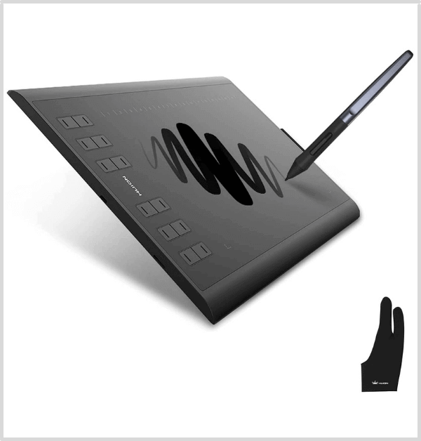 Best Cheap Portable Drawing Tablet - HUION Inspiroy H1060P